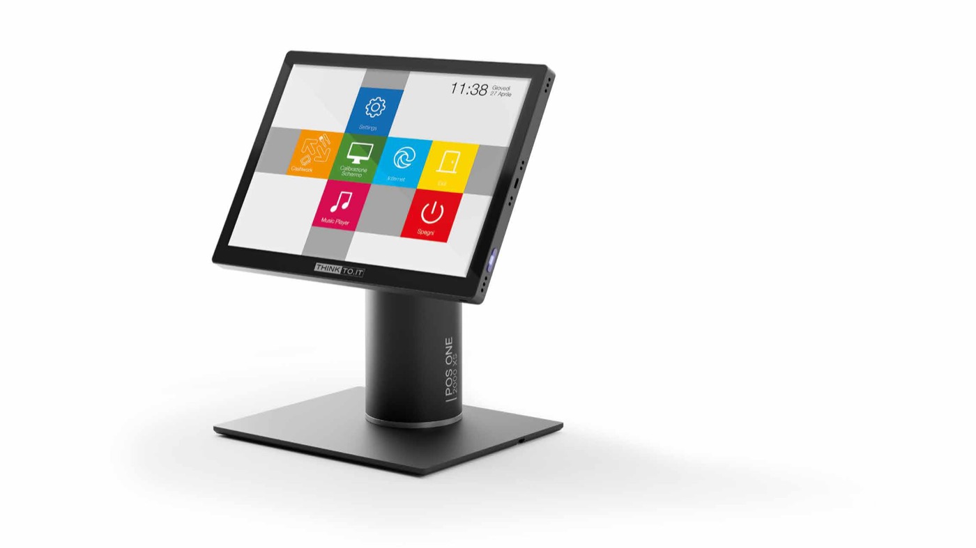 Registratore di cassa touch POS ONE 2000 XS con interfaccia a icone colorate